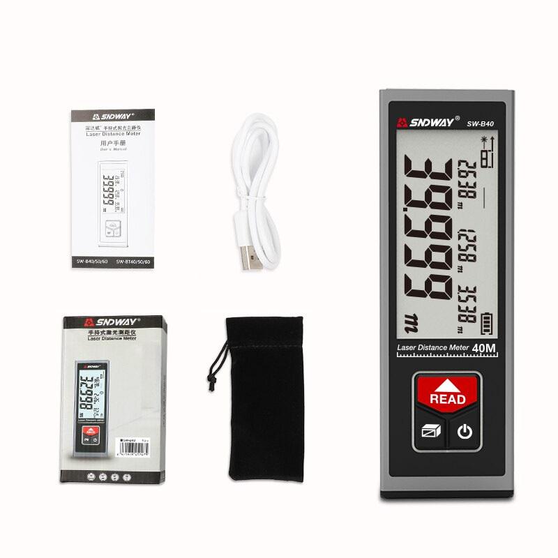 Дальномер лазерный SNDWAY SW-B40 40 м - фото 5 Дальномер лазерный SNDWAY SW-B40 40 м - фото 5