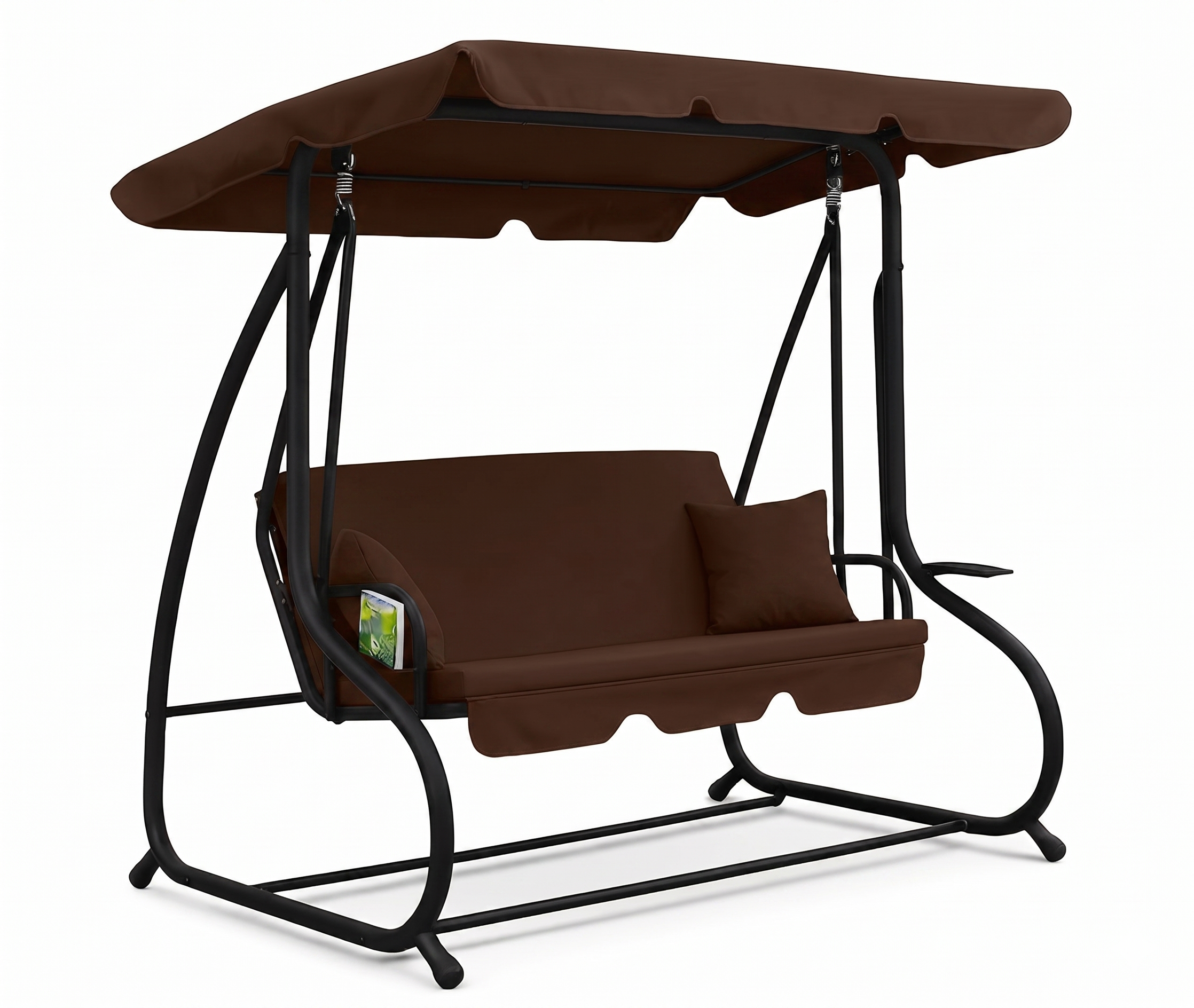 Садова гойдалка LEOBRO Luxury з подушками Brown (LB-1044)