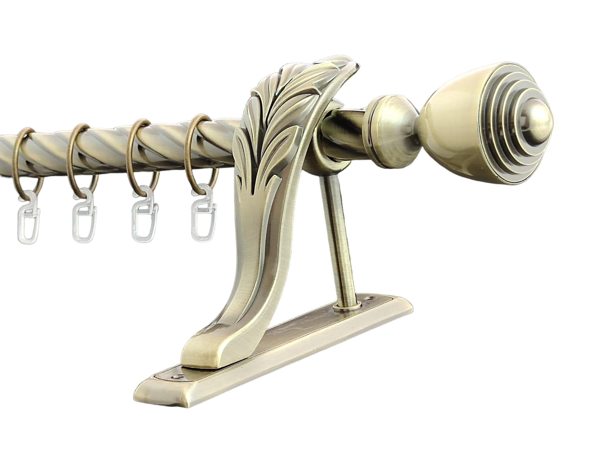 Карниз металевий Orvit Палаціо однорядний кручена труба 25 мм 200 см Антик (1319692029)