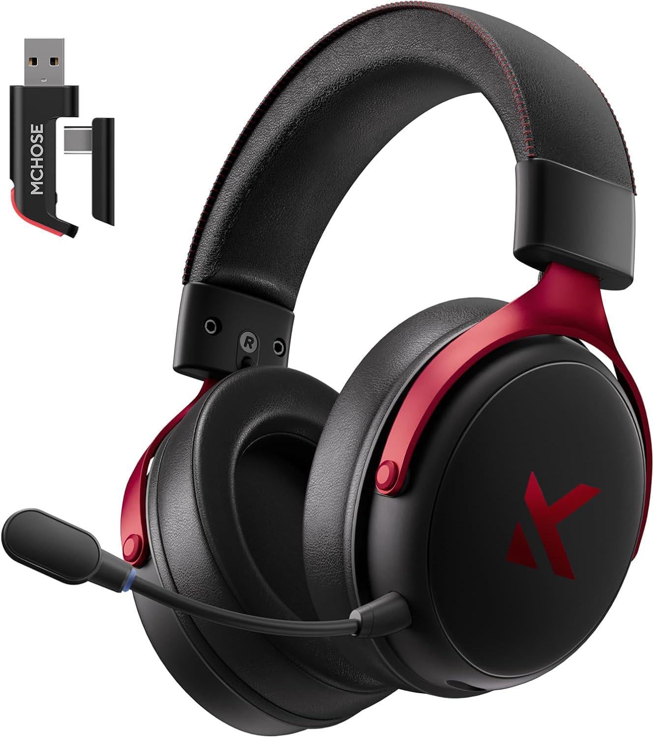 Наушники беспроводные Mchose V9 Pro Black/Red