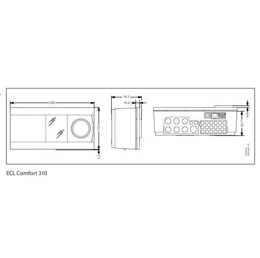 Регулятор температуры электронный Danfoss ECL Comfort 310 230 В (087H3040) - фото 2