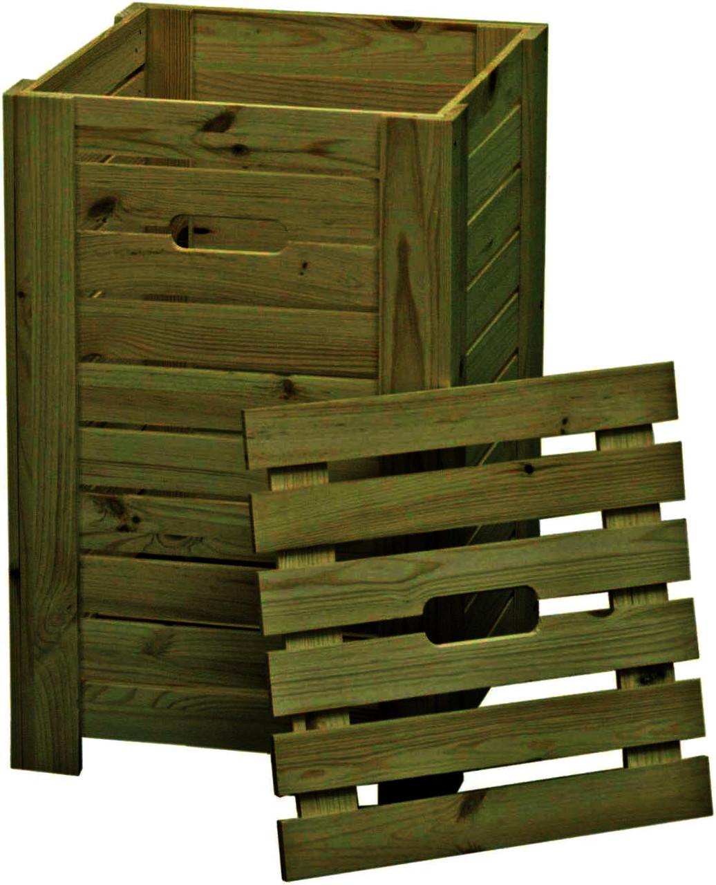 Корзина для белья из дерева Мехон Мускат (КЗБ-002107)