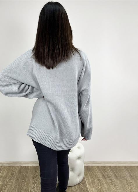 Джемпер жіночий ART KNIT Sofia oversize Сірий - фото 2