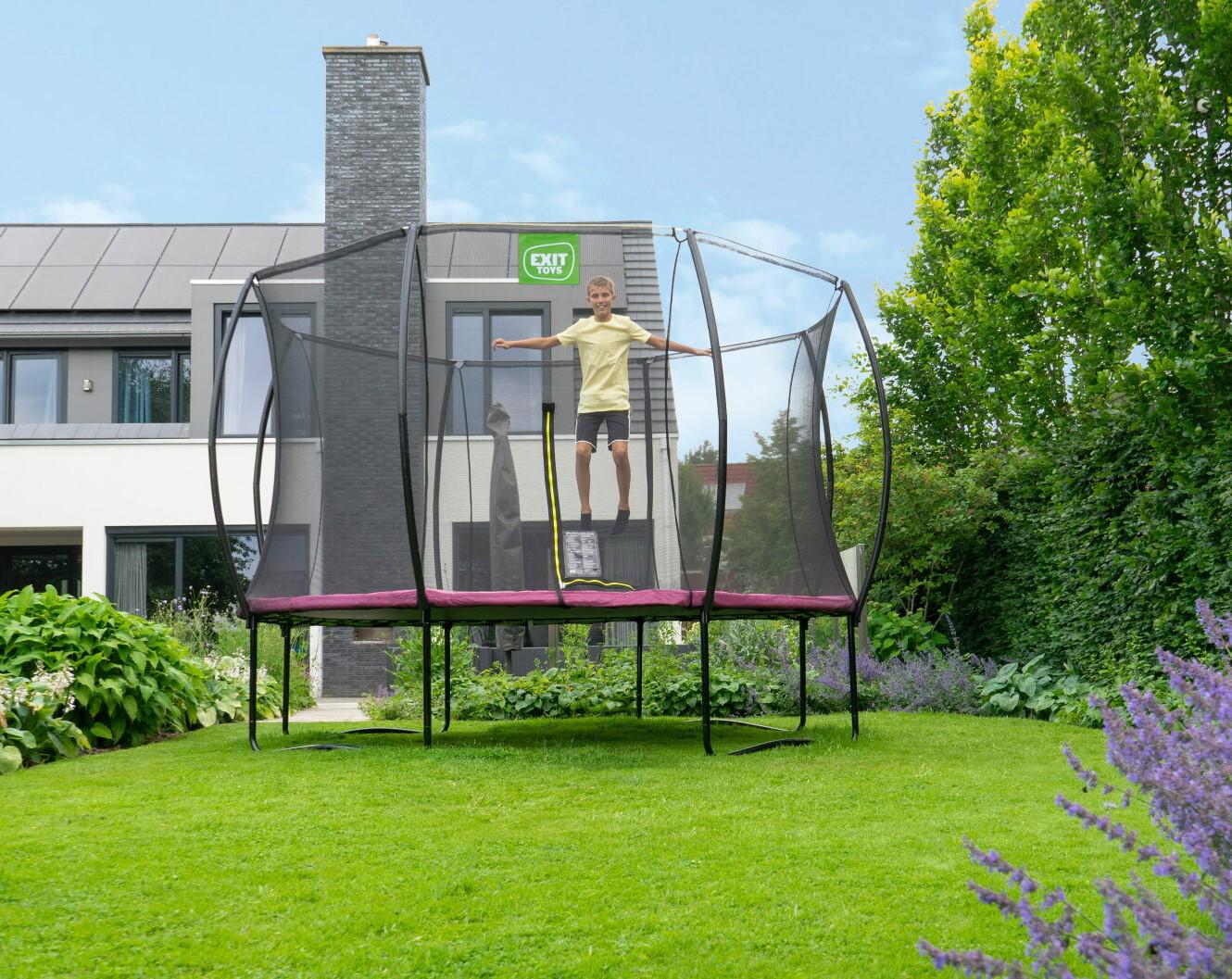 Батут Exit Toys Silhouette 366 см Розовый (1165696392) - фото 8 Батут Exit Toys Silhouette 366 см Розовый (1165696392) - фото 8