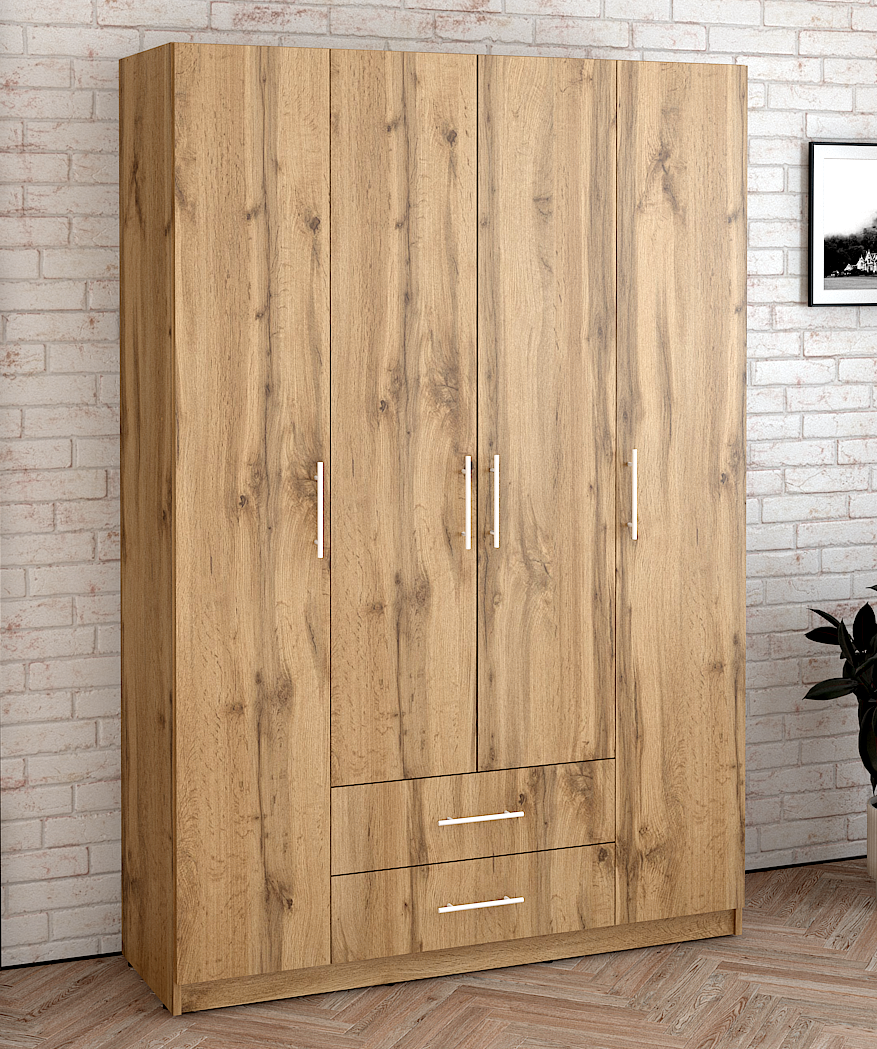 Шафа Стандарт 2/4 1286х1900х416 мм Дуб аппалачі - фото 1 Шафа Стандарт 2/4 1286х1900х416 мм Дуб аппалачі - фото 1