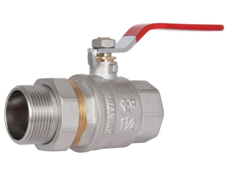 Кран шаровой с американкой Thermo Alliance Standart 1 1/4" ВН прямой латунь PN30 рычаг (SD220W32)