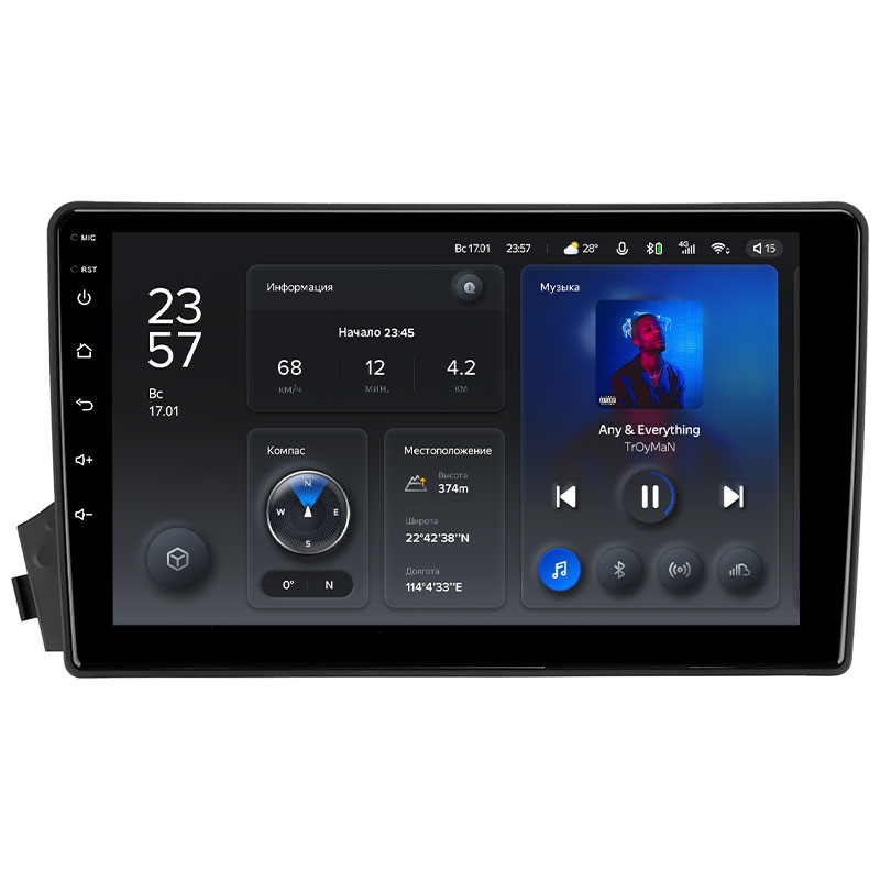 Штатная магнитола Teyes X1 для SsangYong Actyon C100 2005 - 2011 Android X1 2+32G Wi-Fi+4G Штатная магнитола Teyes X1 для SsangYong Actyon C100 2005 - 2011 Android X1 2+32G Wi-Fi+4G