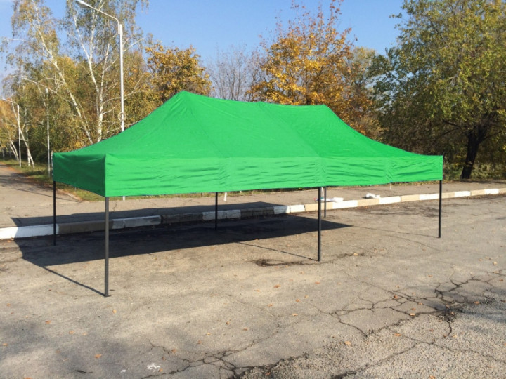 Раздвижная палатка усиленная 3х6 м Зеленый - фото 2 Раздвижная палатка усиленная 3х6 м Зеленый - фото 2