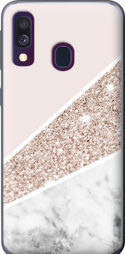 Чехол на Samsung Galaxy A40 2019 A405F Пастельный мрамор (4342t-1672-42517)