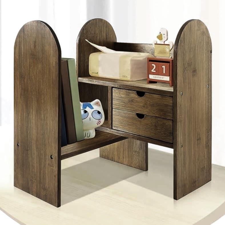 Полка-надстройка настольная из дерева Эльморай палисандр (АКД-005302)