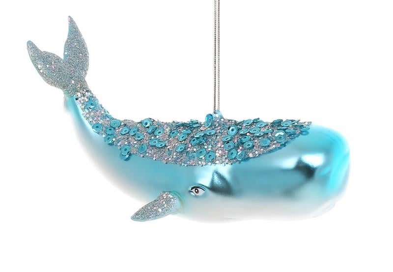 Іграшка на ялинку Кит 13 см Блакитний (NY29-485) Іграшка на ялинку Кит 13 см Блакитний (NY29-485)