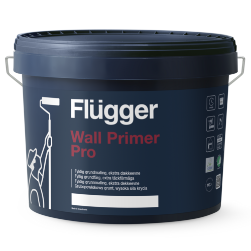 Грунт-краска интерьерная матовая Flügger Wall Primer Pro 10 л Белый (2956381217)