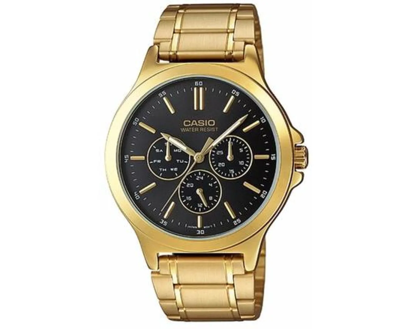 Наручний годинник чоловічий Casio MTP-V300G-1AUDF d 41,5 мм Золото/Чорний (2448102647)