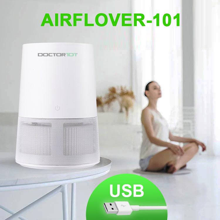 Очиститель воздуха бесшумный AirFlover-101 USB с УФ-лампой/ионизация/HEPA фильтр (KW-JHQ03) - фото 2 Очиститель воздуха бесшумный AirFlover-101 USB с УФ-лампой/ионизация/HEPA фильтр (KW-JHQ03) - фото 2