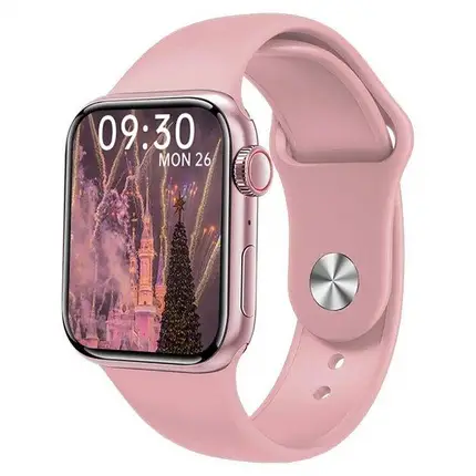 Смарт-часы Smart Watch M16 Mini Series 6 Aluminium 38 мм Розовый (56845745)