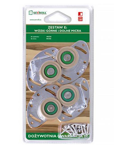 Комплект роликов Sevroll ролики микра 2 шт. верх и 2 шт. низ (10199)