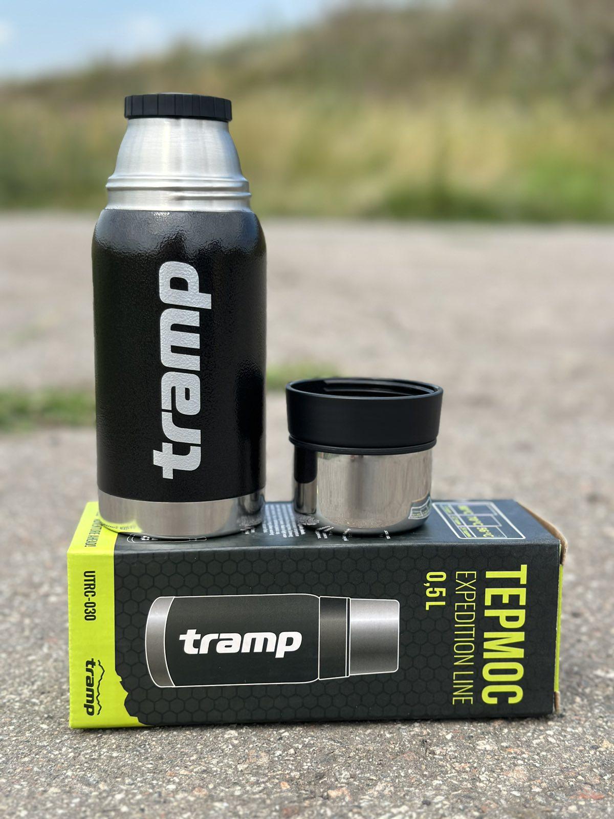 Термос для напитков Tramp expeditio с нержавейки держит 24 ч. 0,5 л (UTRC-030-black) - фото 2