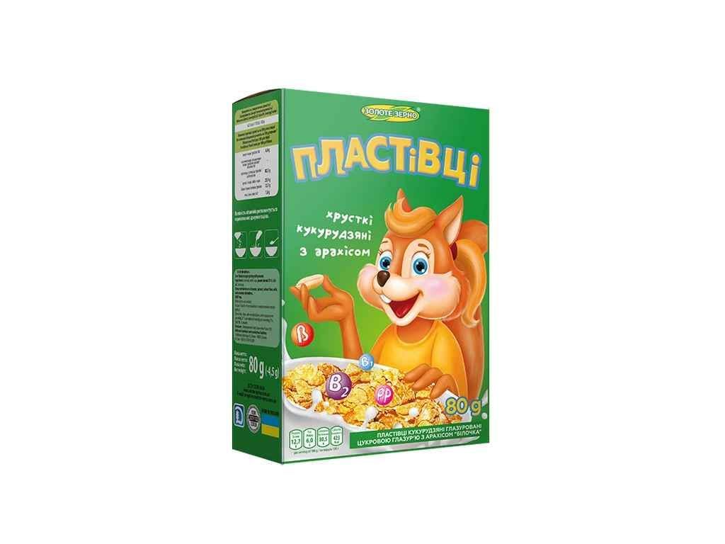 Хлопья Золотое Зерно с арахисом 80 г (865682)