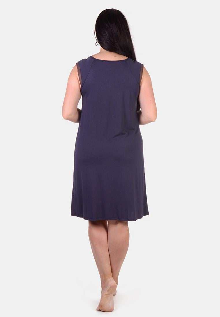 Женская ночная рубашка N.EL 1265-92 4XL Темно-фиолетовый - фото 3