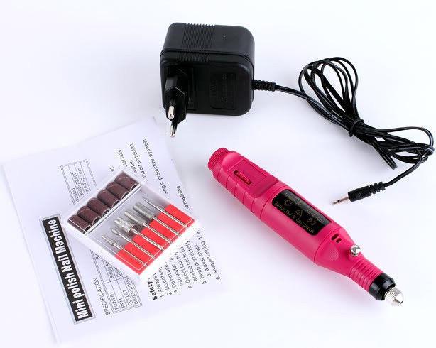 Портативна фрезер-ручка для манікюру ZS 100 pink Nail Dryer DM-100 - фото 2