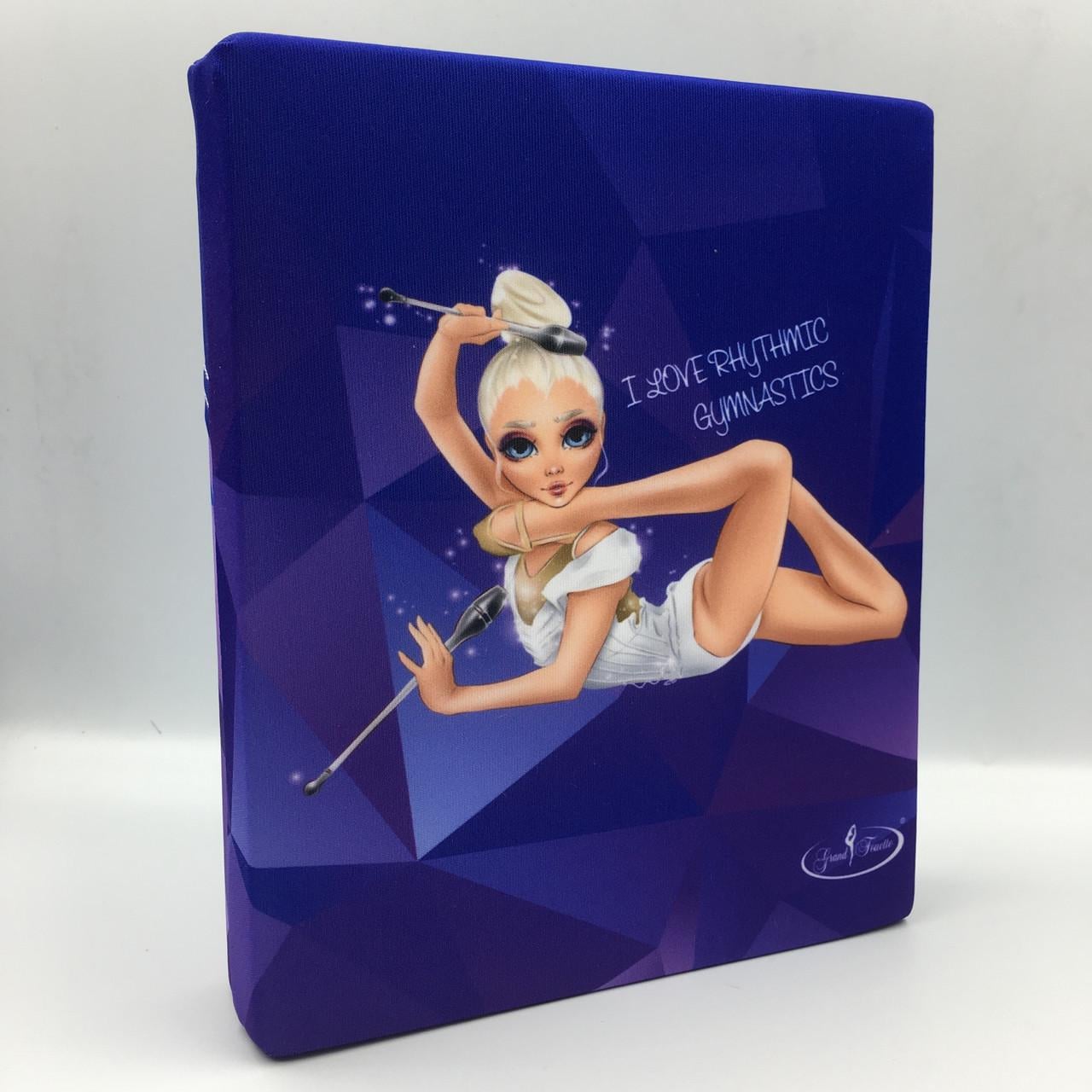Подушка для растяжки Grand Fouette Abstraction Clubs 20х17х4 см Фиолетовый