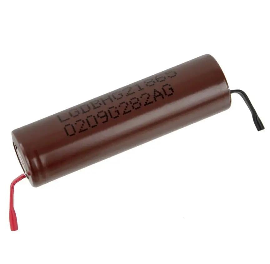 Аккумулятор 18650 2000 mAh 3,7V 13A с выводами для пайки 9421