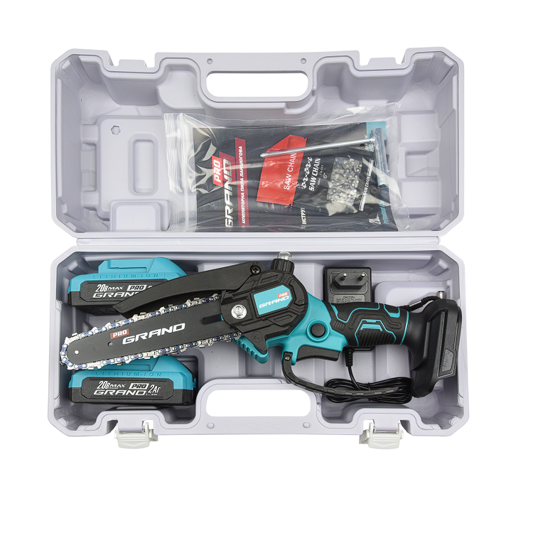 Пила цепная аккумуляторная Grand АПЦ-20/6 шина 152 мм 20 V 2 А/час - фото 2 Пила цепная аккумуляторная Grand АПЦ-20/6 шина 152 мм 20 V 2 А/час - фото 2