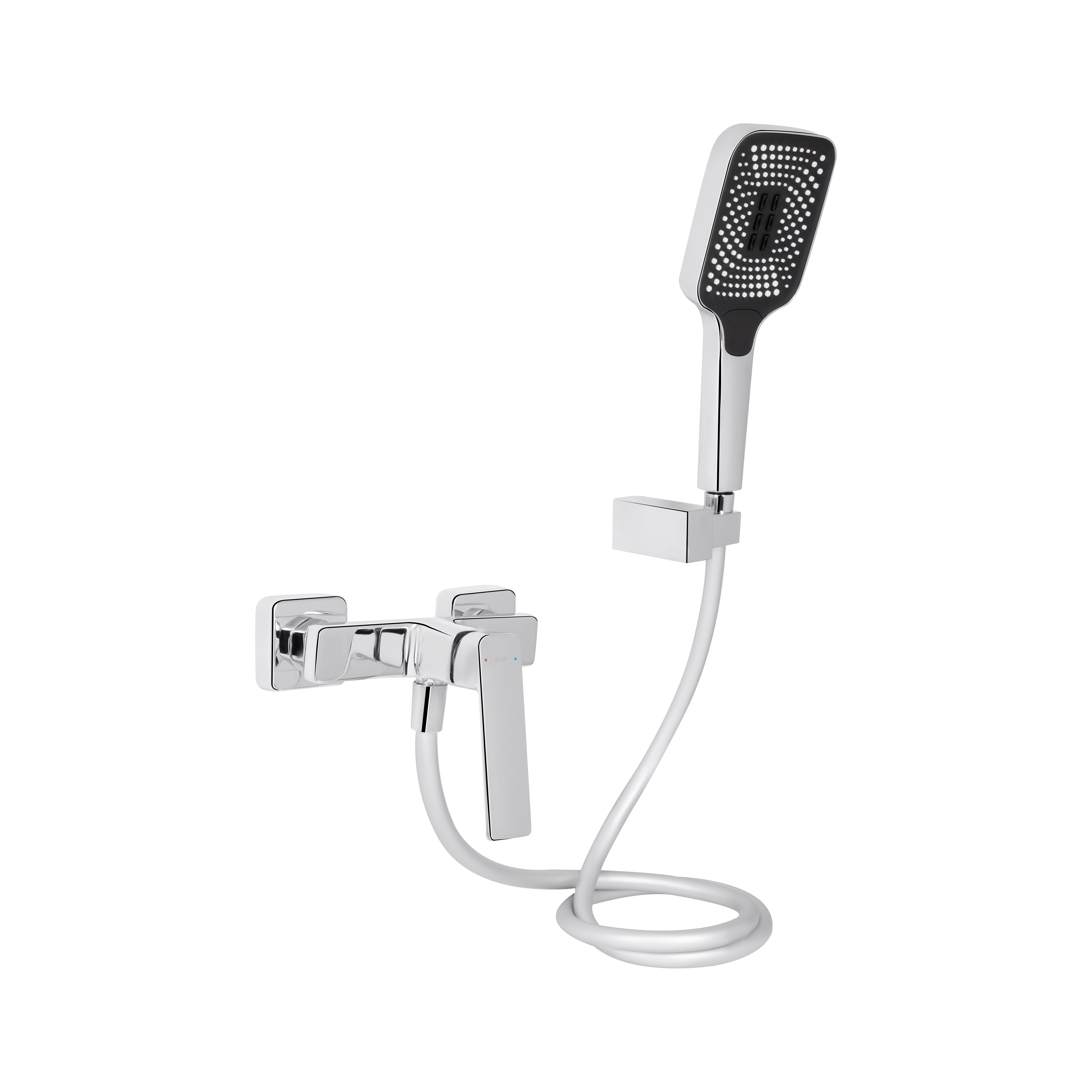 Смеситель для душа Qtap Capricorn с душевым гарнитуром k35 Chrome (QTCAP4060102C48221)