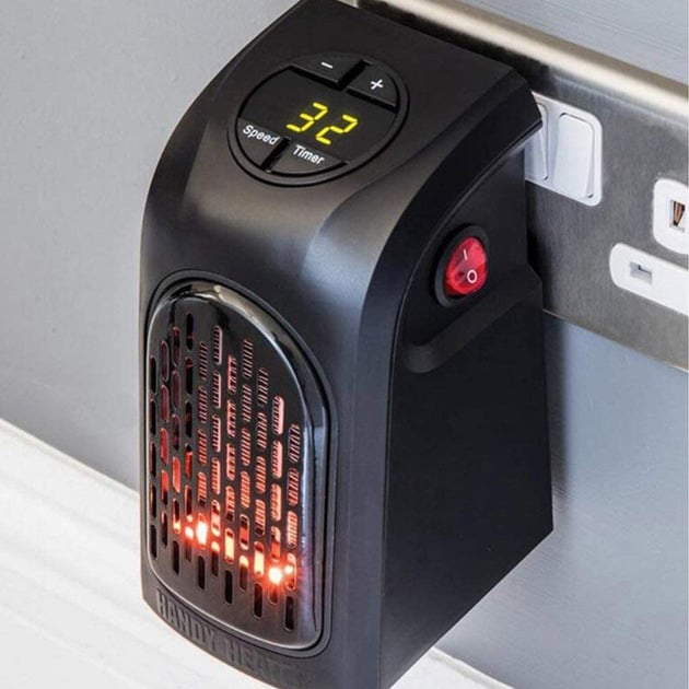 Обігрівач електричний Handy Heater з термостійкого пластику/таймером /пультом ДУ