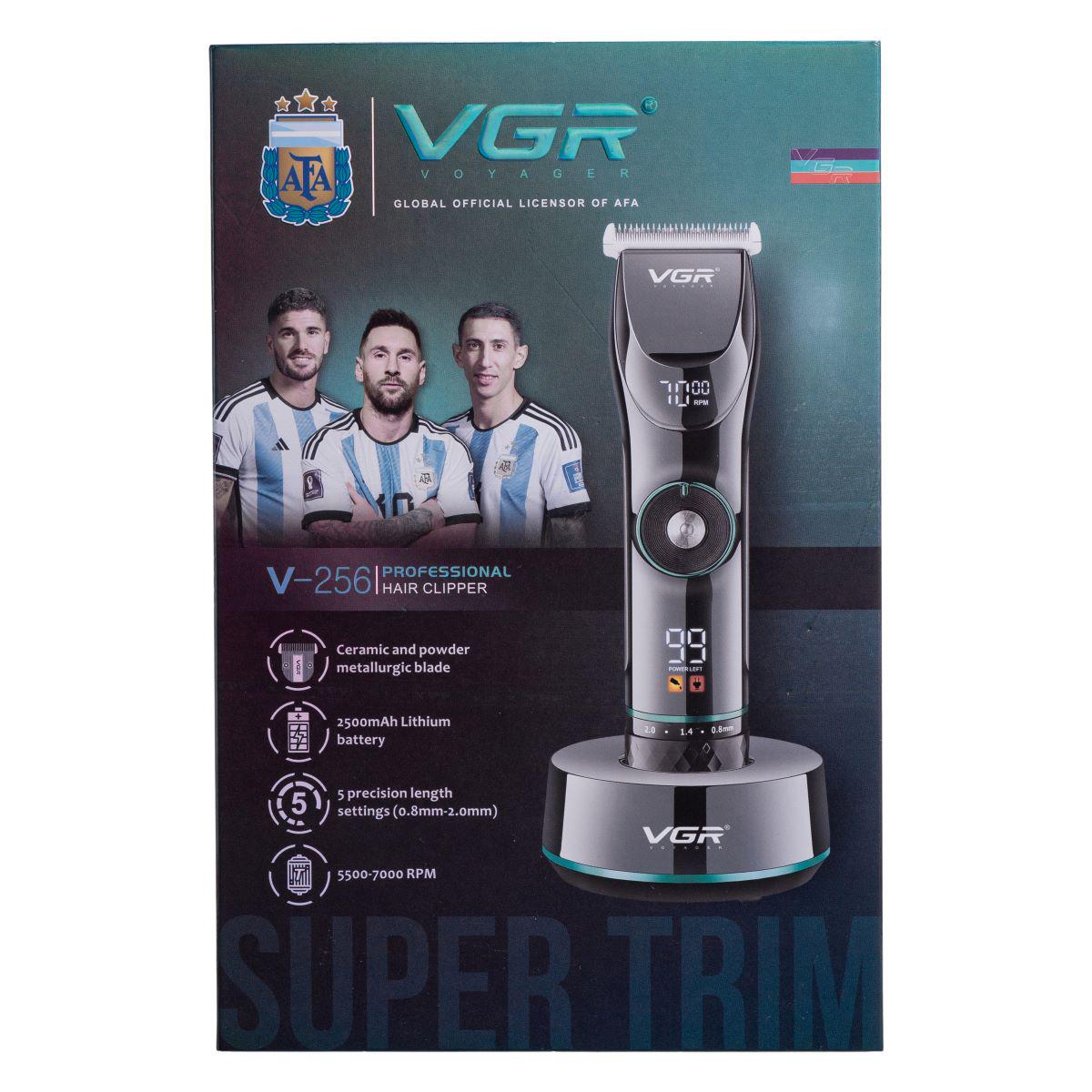 Машинка для стрижки VGR V-256 волос и бороды с LED-дисплеем и подставкой (7364) - фото 14 Машинка для стрижки VGR V-256 волос и бороды с LED-дисплеем и подставкой (7364) - фото 14