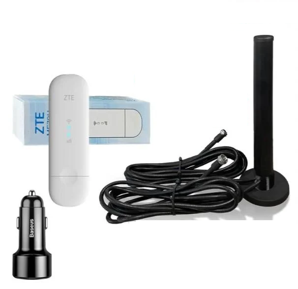 Автомобільний комплект інтернету з роутером ZTE MF79U Wi-Fi 4G та автомобільна антена GERC 4000 2x10 дБ MIMO (2331069838)