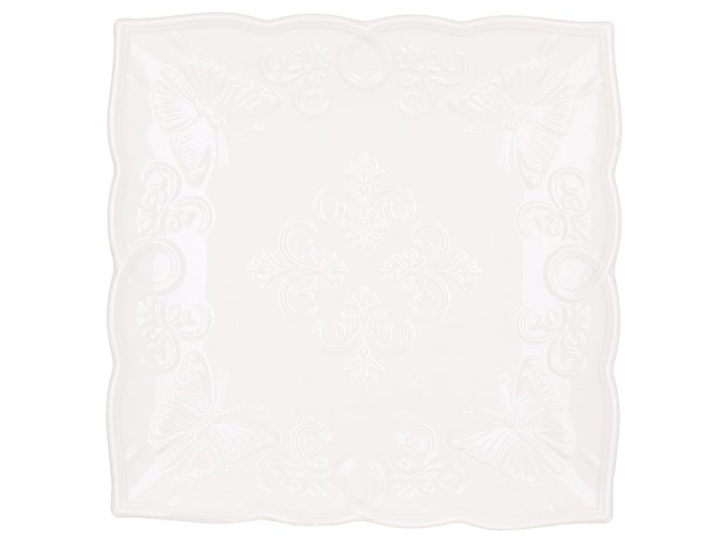 Блюдо для подачи квадратное Ажур 21х21х2,5 см Белый (BDI-988-450) Блюдо для подачи квадратное Ажур 21х21х2,5 см Белый (BDI-988-450)