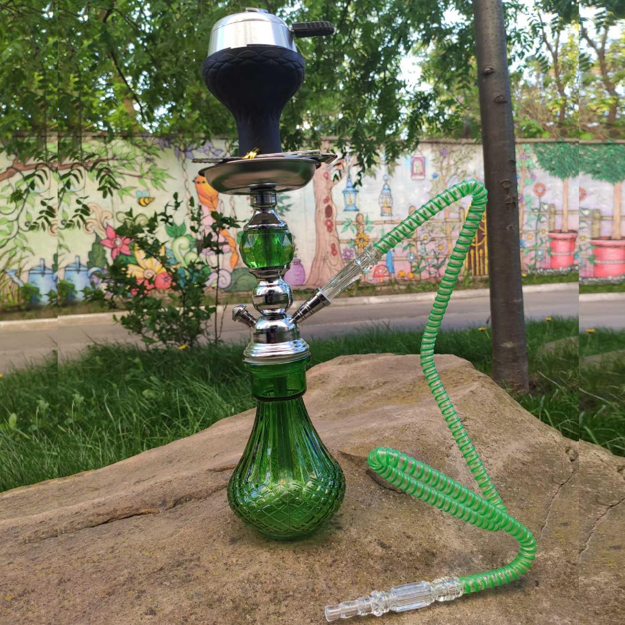 Кальян Hookah Jamil A-0010-1 на 1 особу 40 см Green (08609P)