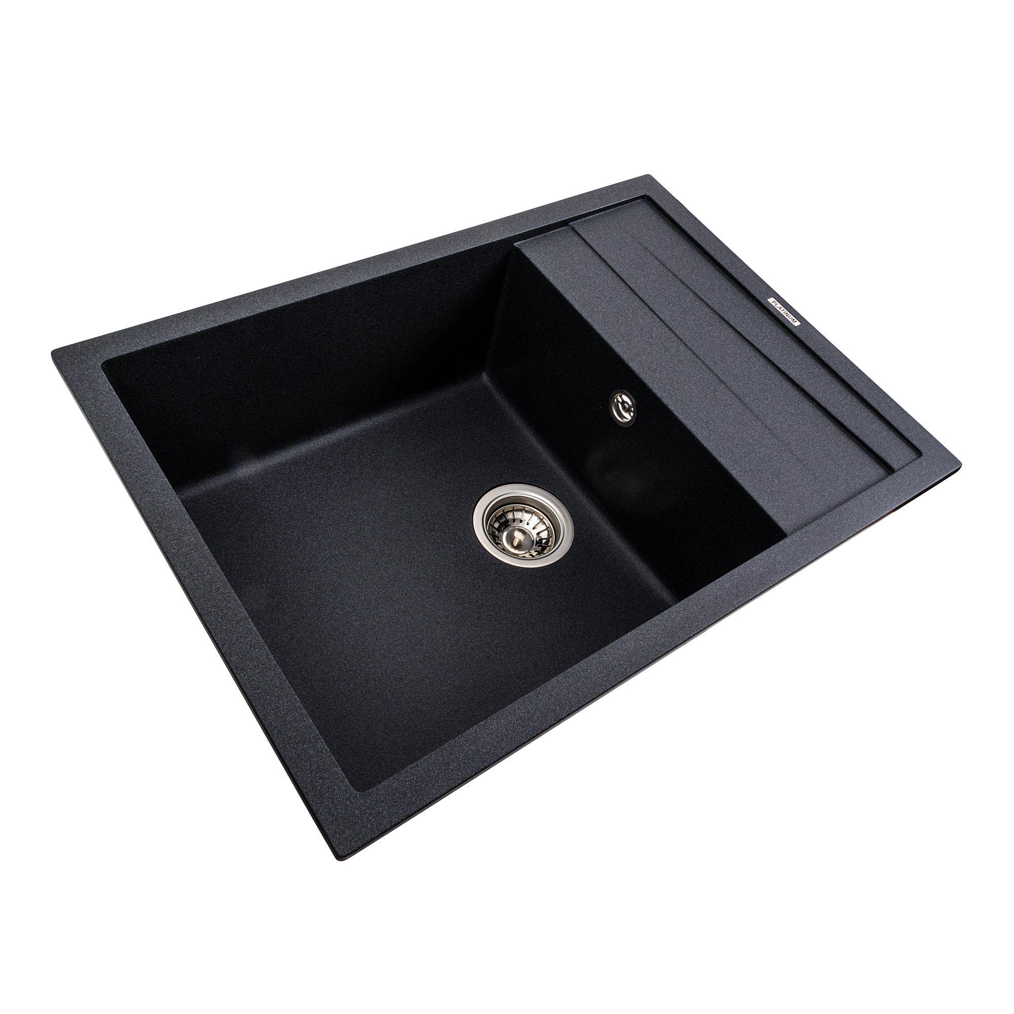 Мийка кухонна гранітна 7050 Cascada Platinum матова Карбон - фото 2 Мийка кухонна гранітна 7050 Cascada Platinum матова Карбон - фото 2
