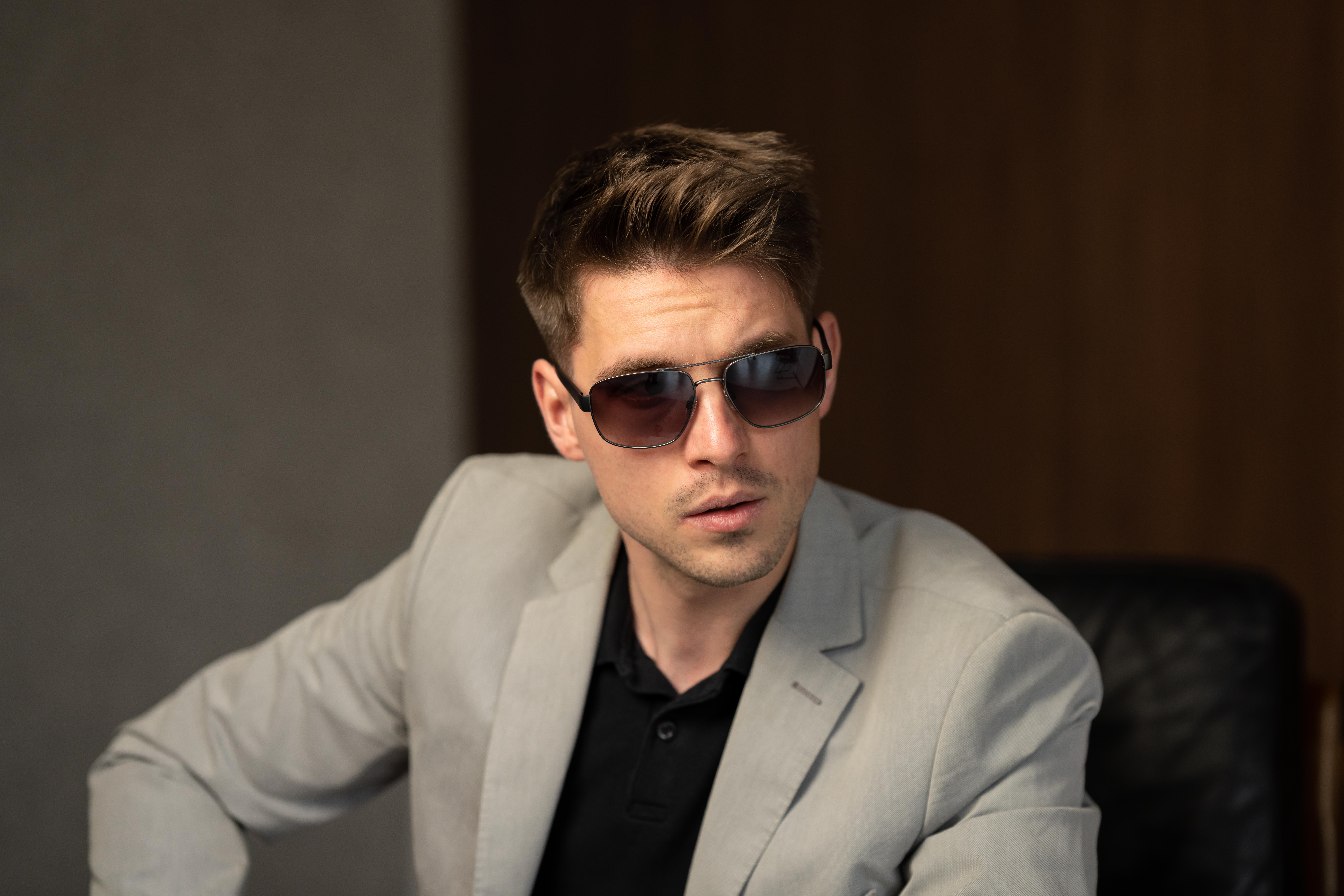 Сонцезахисні окуляри чоловічі MEGAPOLIS 86 Grey (11692813) - фото 7