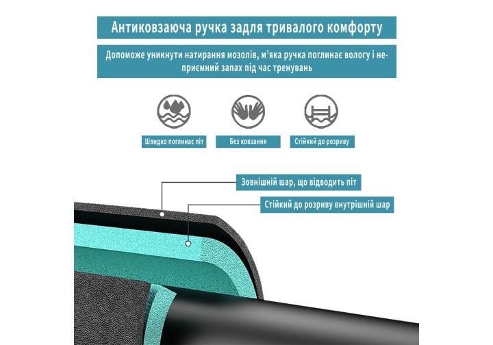 Розсувний розпірний турнік EasyFit BlueGymBar 95-120 см (EF-1634-2) - фото 3