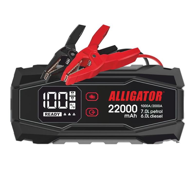 Пусковий пристрій Alligator Jump Starter 1000A/2000A 22000 mAh (JS845)