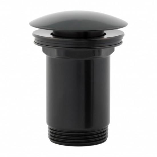 Клапан донный Omnires 1 1/4″ для раковины Черный матовый (A706BL)