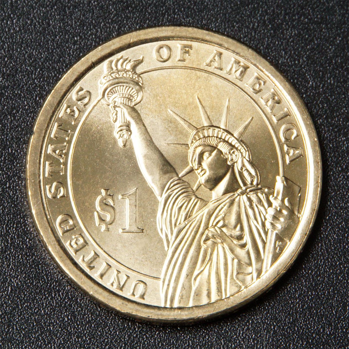 Колекційна монета США 2008 1 долар Мартін Ван Бюрен UNC - фото 2