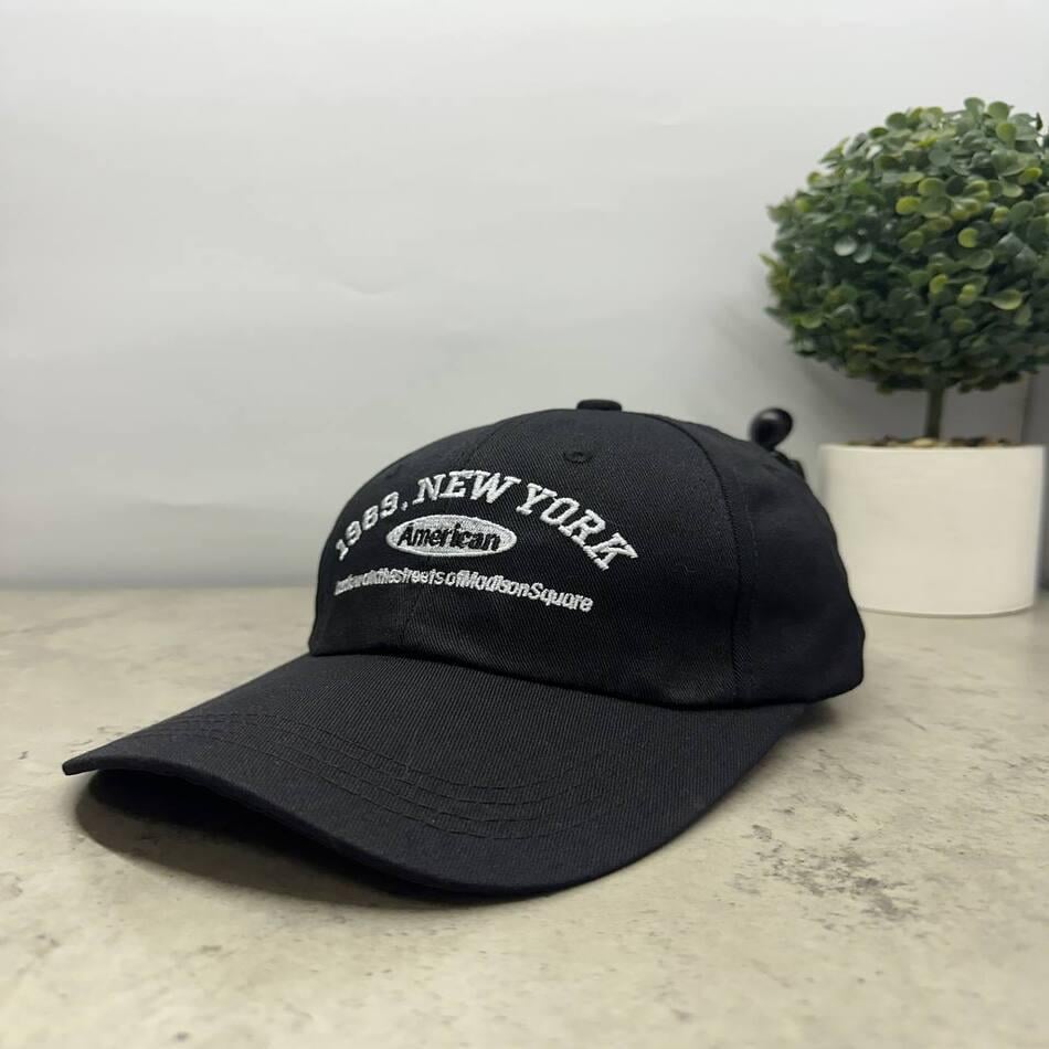 Кепка-бейсболка літня New York OS Чорний (00207) - фото 1 Кепка-бейсболка літня New York OS Чорний (00207) - фото 1