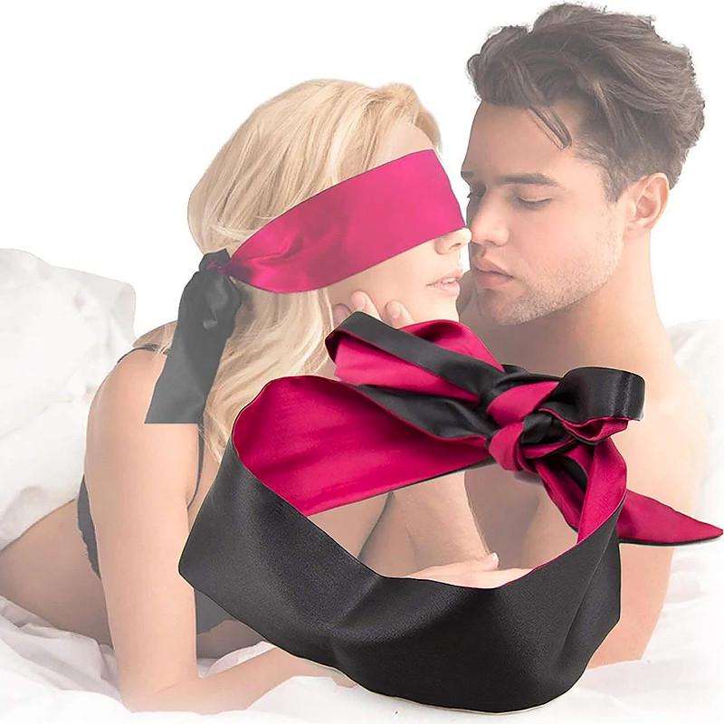 Лента шелковая 2в1 на глаза Красный - фото 4 Лента шелковая 2в1 на глаза Красный - фото 4