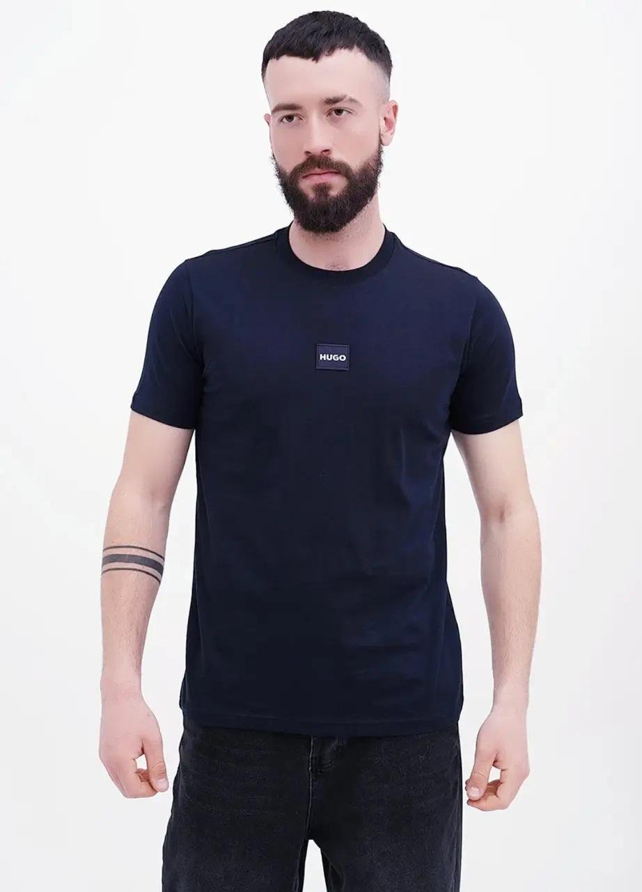 Футболка мужская Hugo Boss Logo Label Patch HB-2290 L Navy Blue