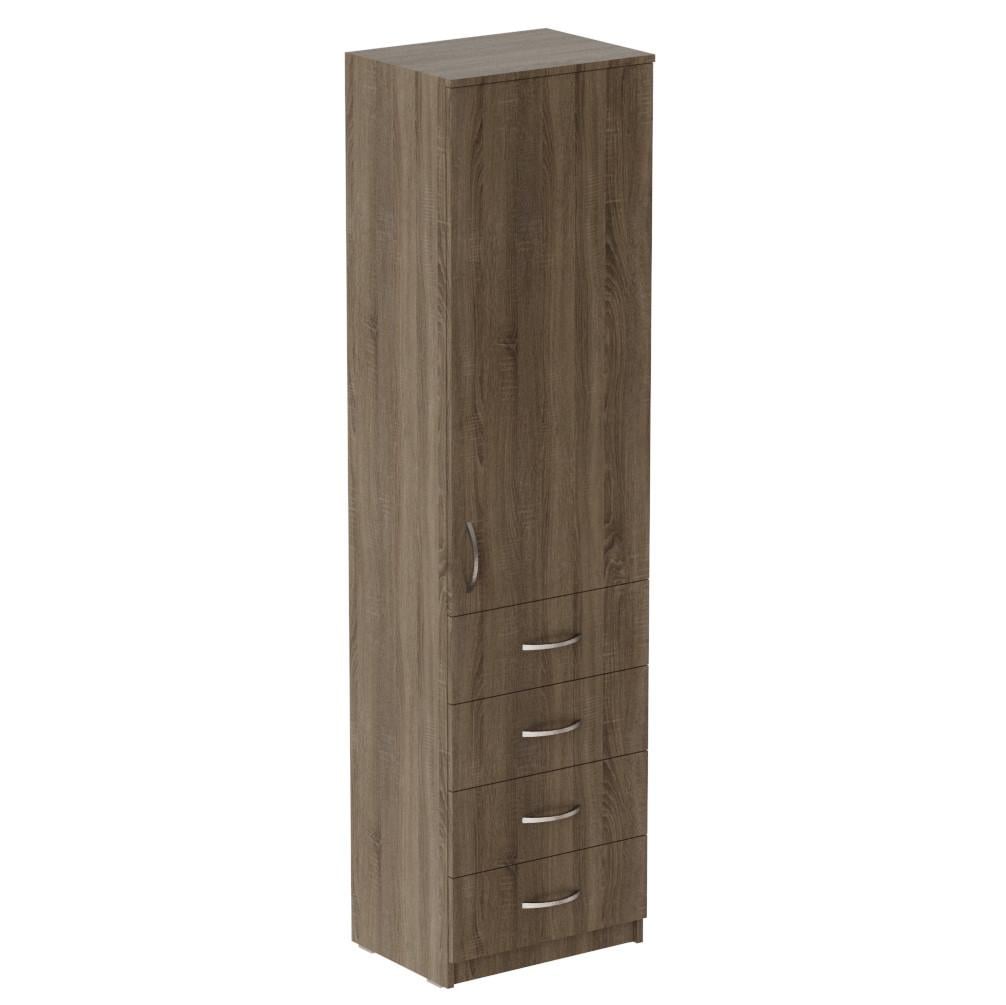 Пенал Ferrum-decor Анжело на 3 полиці з дверима та 4 ящиками ДСП 16 мм 1900x500x380 мм Дуб Сонома Трюфель (FRD-104969) Пенал Ferrum-decor Анжело на 3 полиці з дверима та 4 ящиками ДСП 16 мм 1900x500x380 мм Дуб Сонома Трюфель (FRD-104969)