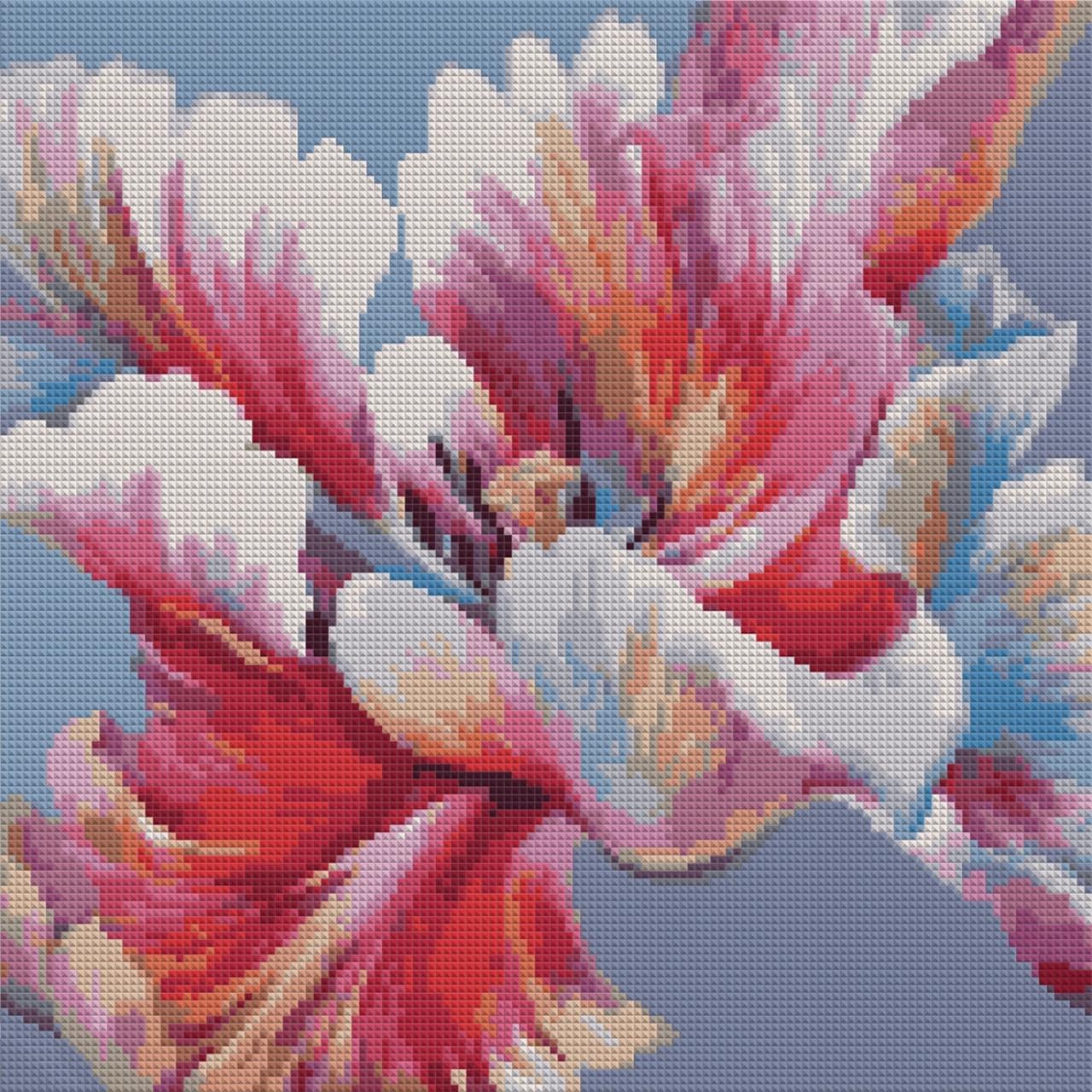 Алмазна мозаїка Santi Ірис на підрамнику 40x40 см (954697)