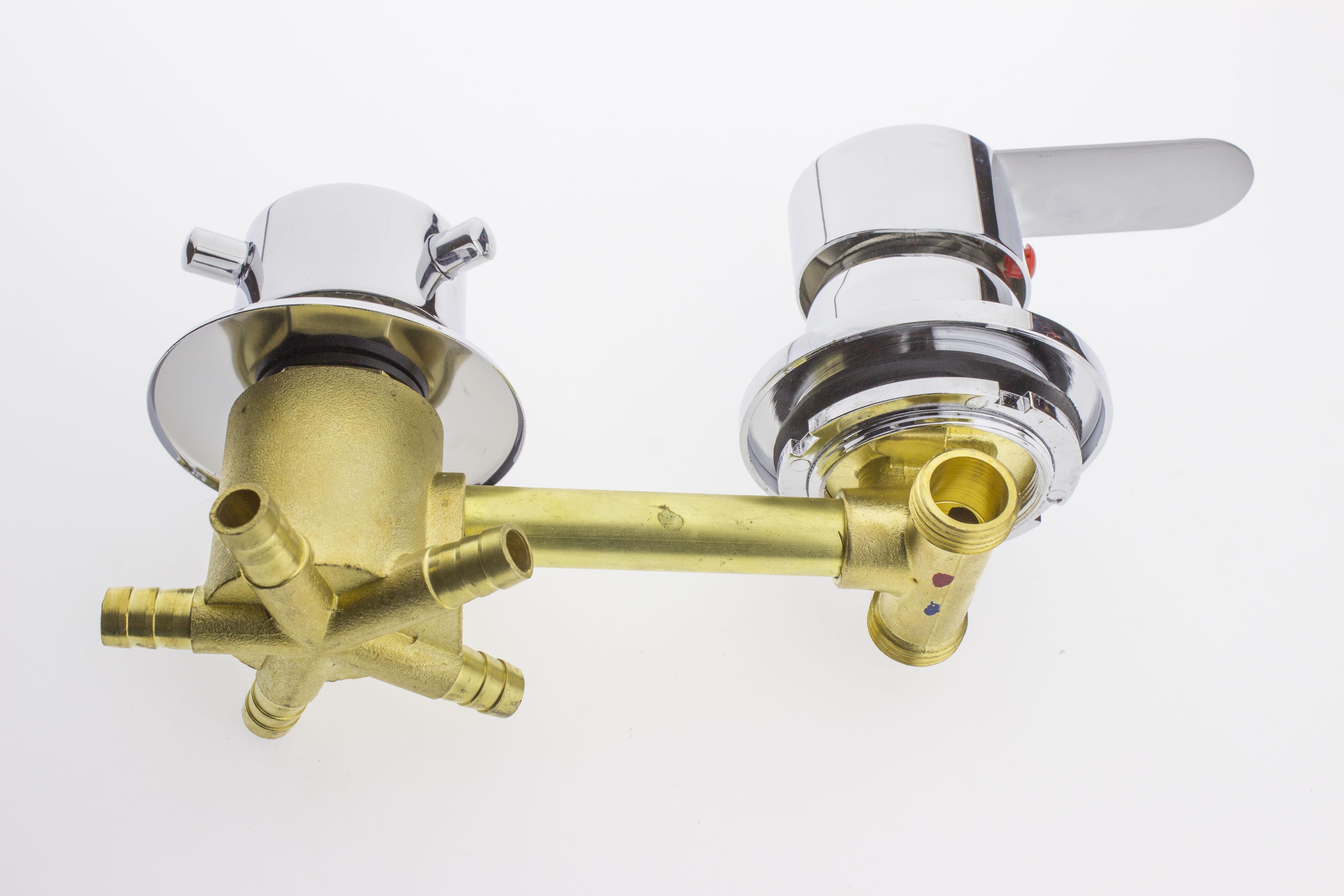 Змішувач для душової кабіни С-5\12 на п'ять положень з штуцерами і 12 см по центрам (12603765) - фото 6 Змішувач для душової кабіни С-5\12 на п'ять положень з штуцерами і 12 см по центрам (12603765) - фото 6