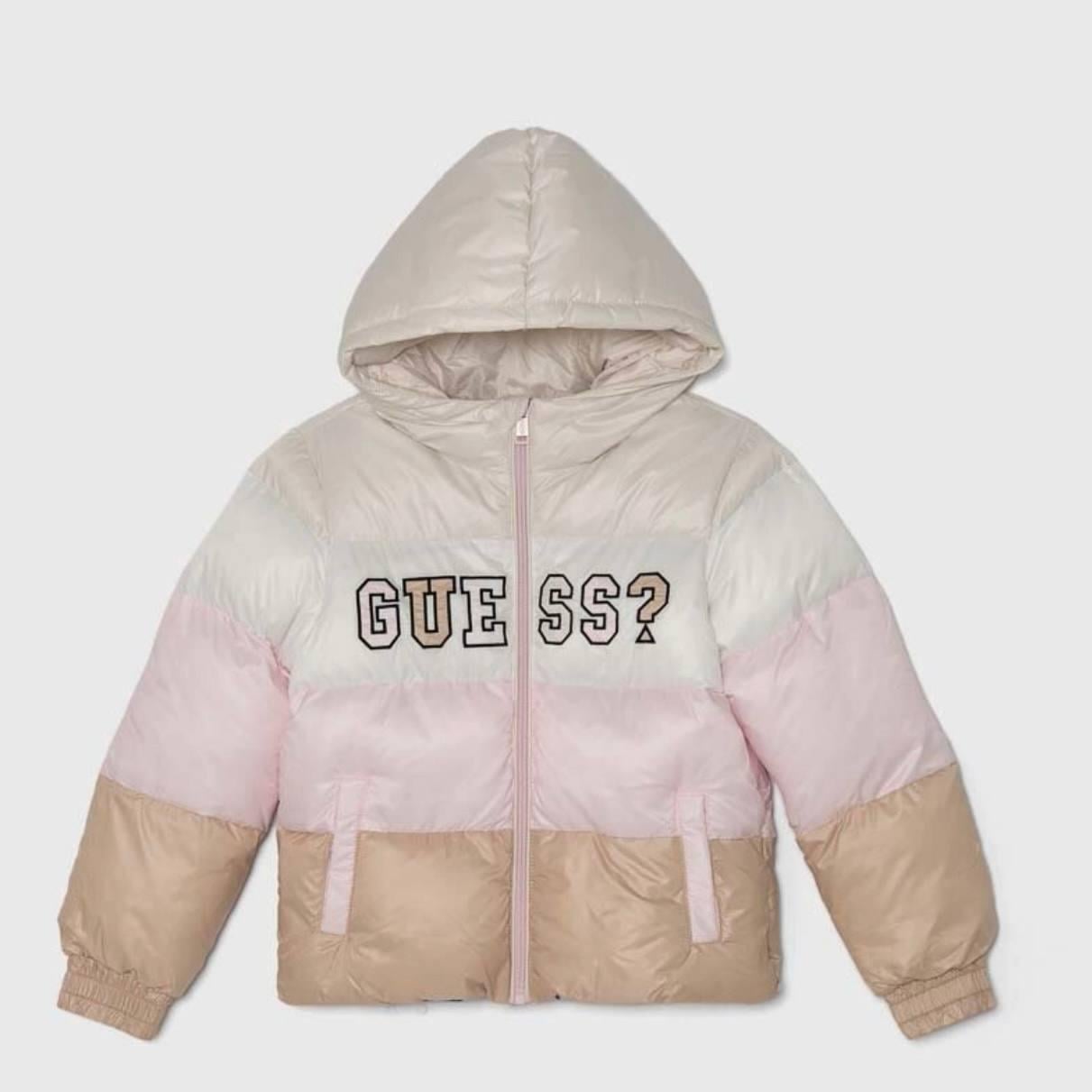 Куртка Guess 12 лет 147 см Бежево-розовая (J4YL04WEGY0)