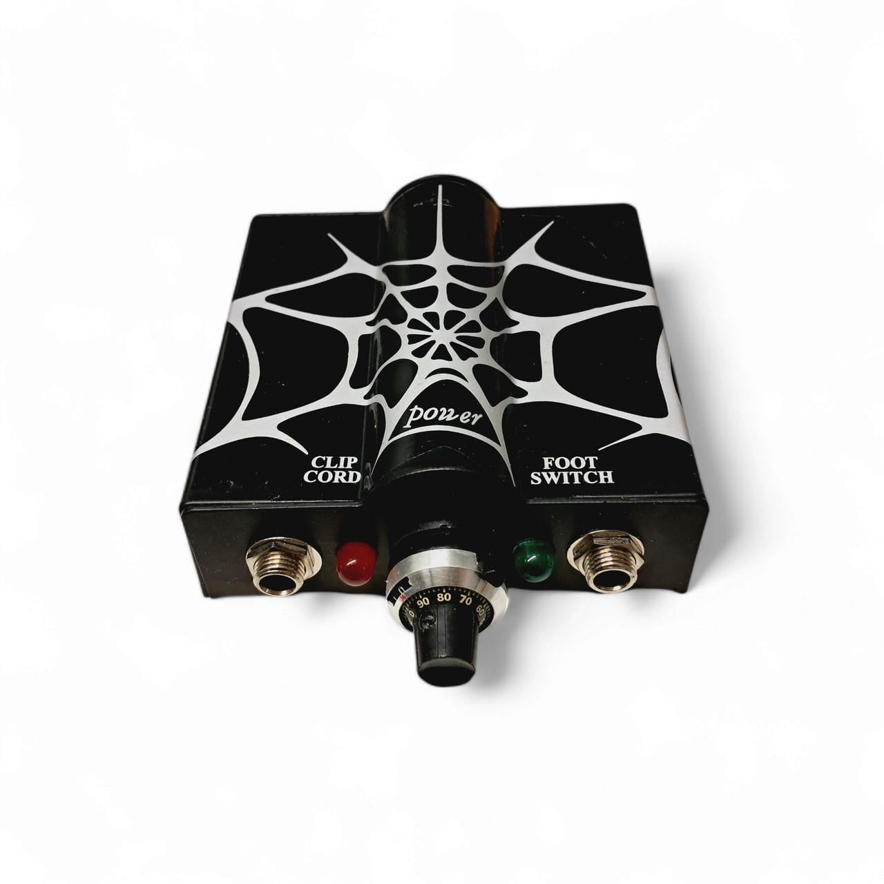 Блок питания для тату машинки металлический с паутиной без табло Черный (PS1019A)