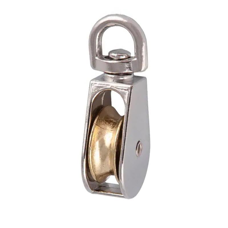 Блок одношкивный Metalvis 1 1/4" с вертлюгом для троса ø 7 мм никелированный 5 шт. (3KB20000003KBM0114)