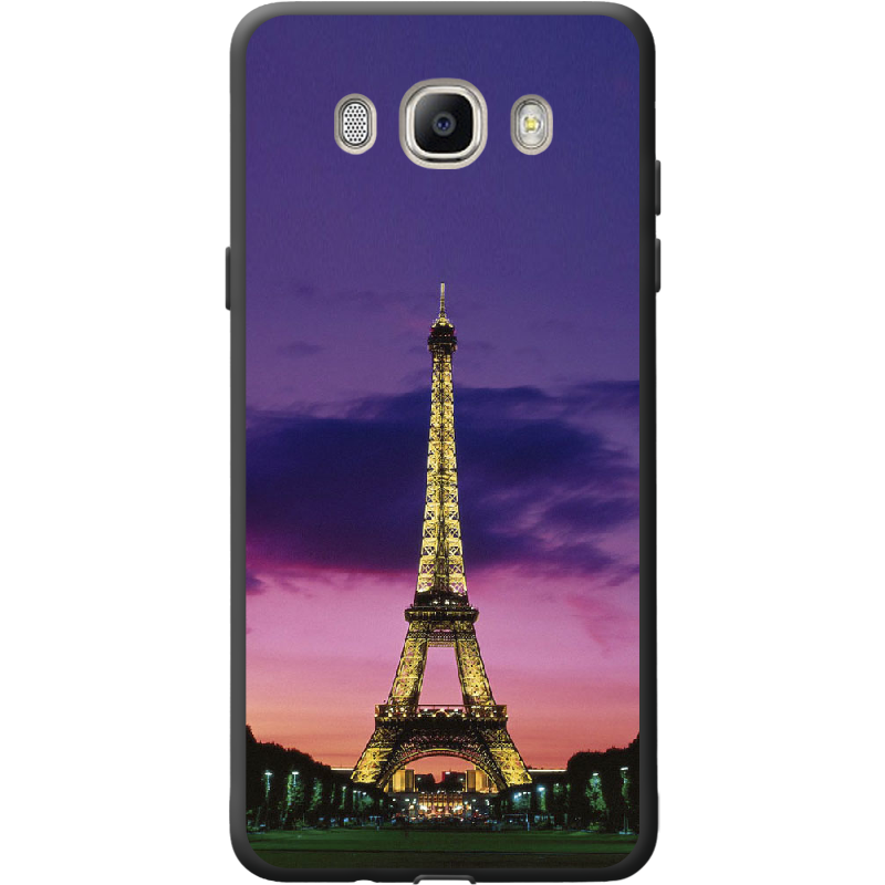 Чехол BoxFace Samsung J510 Galaxy J5 2016 Полночь в Париже Черный силикон (25137-up964-41569)