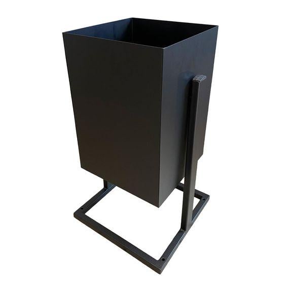 Урна металлическая для мусора 30л Чорний (0023)